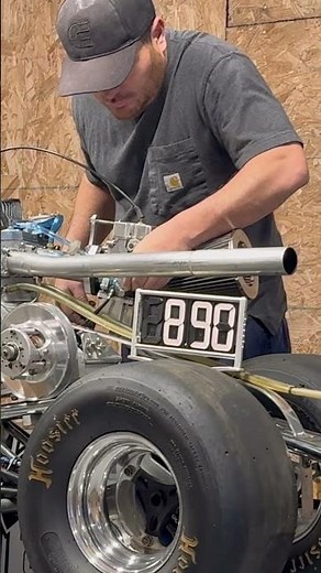 Cold start on Jr Dragster Halfscale - fresh motor!