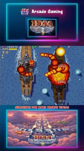 1944 The Loop Master Boss 1 Fight ✈️ Arcade Bullet Hell