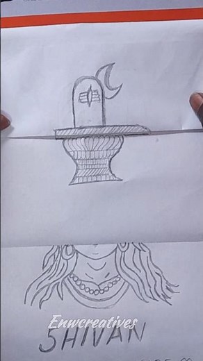 Shivan drawing 🔱 step by step #shortsfeed #drawing #easydrawing #sivan ‪@Enwcreatives‬