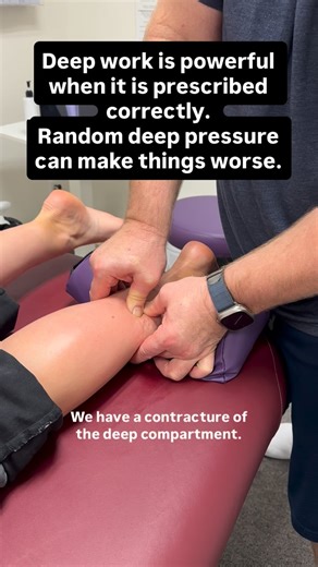 Unbroken Body Chiropractic on Instagram: "Deep work can be very helpful when it is prescribed at the right time and on the right tissue. But more pressure is not always better. In some conditions, too much pressure can make pain worse. Compartment syndrome is when pressure builds up inside a tight muscle space. That pressure can reduce blood flow and irritate nerves, leading to pain, tightness, and weakness. CRPS complex regional pain syndrome is when the nervous system becomes overly sensitive