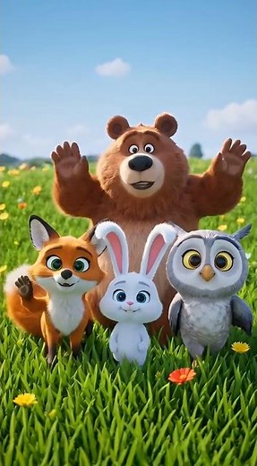 Nauka alfabetu dla dzieci 🧸 Litery A–G | Bajka 3D ze zwierzątkami | Nauka literek dla maluchów