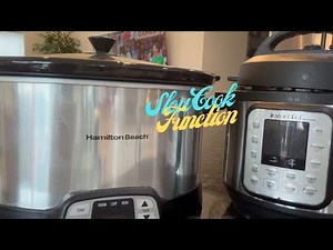 Hamilton Beach 8QT slow cooker and Instant Pot Mini Pressure Cooker - Slow Cook Function