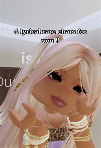 4 Rare Lyrical Characters for Roblox Fans