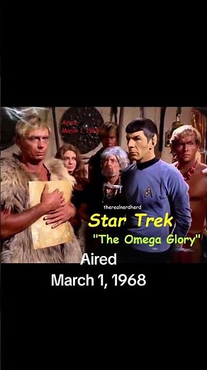 The Star Trek episode "The Omega Glory" aired March 1, 1968.