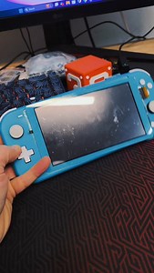 NINTENDO SWITCH LITE DAMAGED SCREEN... LET'S FIX IT 🔥 ♥️ #gaming #fypシ #repair #fypage #fix | AynaxTech