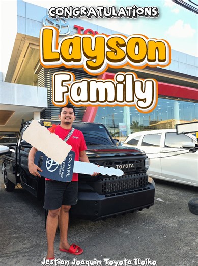 🖤 BLACK. BOLD. BUILT TO LAST. 🖤 Congratulations sa Layson Family 🎉👏 sa ila brand-new Hilux Tamaraw GL Dropside A/T 2026 – Black 🚛🔥 From Dueñas, Iloilo 📍 pang-negosyo 💼 | pang-pamilya 👨‍👩‍👧‍👦 | pang-harabas 💪 isa lang ka sabat: Toyota gid ya! ✅ Ready na sa tanan nga biyahe—ulan, init, obra, kag success 🏆🚘 #LaysonFamily #HiluxTamaraw2026 #ToyotaPH #BuiltForBusiness #CapCut