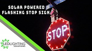 Watch Solar Powered Flashing Stop Sign on Amazon Live