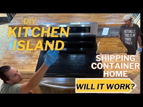 DIY Countertops for Our Unique Container Kitchen