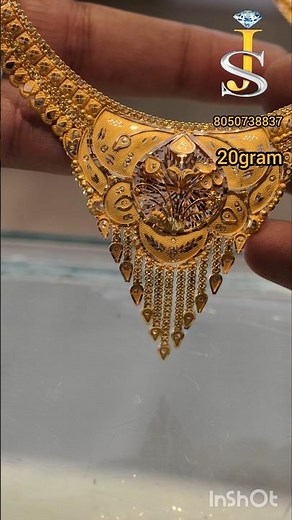 20 Gram 18K Gold Long Necklace | Elegant & Premium Gold Necklace for Women | SJ_Gold