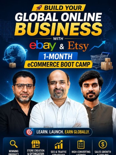 🚀 𝐁𝐮𝐢𝐥𝐝 𝐘𝐨𝐮𝐫 𝐆𝐥𝐨𝐛𝐚𝐥 𝐎𝐧𝐥𝐢𝐧𝐞 𝐁𝐮𝐬𝐢𝐧𝐞𝐬𝐬 𝐰𝐢𝐭𝐡 𝐞𝐁𝐚𝐲 & 𝐄𝐭𝐬𝐲 | 𝟏-𝐌𝐨𝐧𝐭𝐡 𝐞𝐂𝐨𝐦𝐦𝐞𝐫𝐜𝐞 𝐁𝐨𝐨𝐭 𝐂𝐚𝐦𝐩 Ready to start your journey in eBay & Etsy and build a successful online business? 𝐂𝐨𝐦𝐩𝐮𝐭𝐞𝐫 𝐗𝐩𝐞𝐫𝐭𝐬 proudly presents the 𝟏-𝐌𝐨𝐧𝐭𝐡 𝐞𝐂𝐨𝐦𝐦𝐞𝐫𝐜𝐞 𝐁𝐨𝐨𝐭 𝐂𝐚𝐦𝐩, featuring physical, hands-on training by the expert team of 𝐔𝐬𝐦𝐚𝐧 𝐂𝐡𝐮𝐠𝐡𝐭𝐚𝐢 (𝐞𝐂𝐨𝐦𝐦𝐞𝐫𝐜𝐞 𝐖𝐚𝐥𝐚). In this video, get a glimpse of what you'll lea
