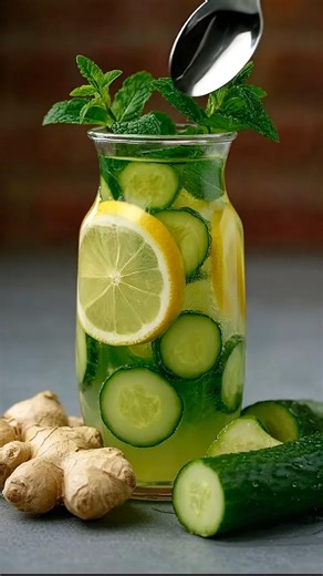 11K views · 81 reactions | Refreshing Detox Water Ingredients: 1 cucumber, thinly sliced 1 lemon, thinly sliced 6–8 cups cold water ...... Full Recipe in Coʍmеոτ  | Cooking Recipes | Facebook