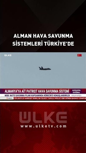 German Defense System in Turkish Airspace...