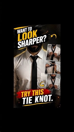 Want to Look Sharper? Try This Tie Knot 🔥 #TieKnot #MensStyle #Fashion #GentlemanStyle #MensGrooming