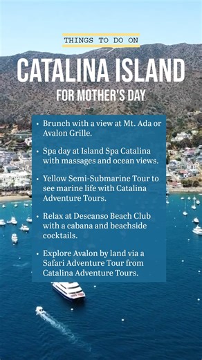 Celebrate Mother's Day in style—hop on the Catalina Flyer and cruise to a coastal paradise! With island magic, salty breezes, and California charm, it’s the perfect weekend escape with Mom. #catalinaisland #thingstodoinsocal #weekendgetaways | Catalina Flyer from Newport Beach