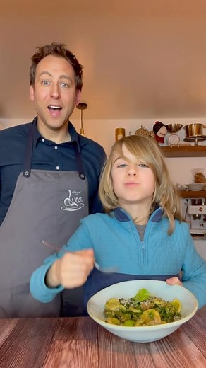 Luca Manfè | Masterchef on Instagram: "Homemade orecchiette with broccoli rabe, sausage and Pecorino Romano. Just a great classic! #masterchef #pasta #dinnerwithluca #italianfood #homemade #cooking"