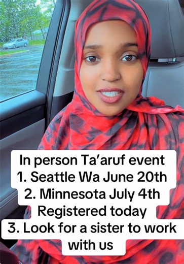🌹 MarriageConnect™ In-Person Ta’aruf Events Are Here! 🌹 Alhamdulillah, registrations are already coming in! 📍 Seattle, Washington — June 20, 2026 📍 Minnesota — July 4, 2026 ✅ Register today and take a halal step toward marriage. 🤝 Meet like-minded Muslims in a structured, respectful environment. 👨‍👩‍👧 Wali involvement is encouraged. 💍 Our goal is simple: helping Muslims complete half of their deen. 📢 We are also looking for a dedicated sister volunteer/team member to help us grow Marri
