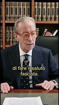 Vittorio Feltri and the "Roman salute." Full video on our YouTube channel #liberoquotidiano #feltri