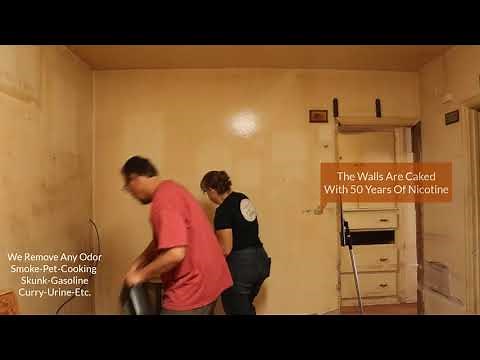 50+ Years Of Cigar Smoke Nicotine Walls And Extreme Smoke Smell Eliminated In 24 Hours