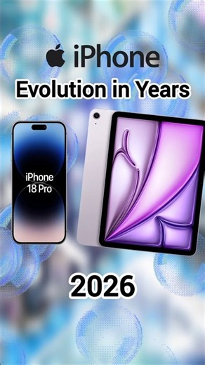 Apple Evolution in Years (2026-2007) #apple #iphoneipad #appleevolution #appleevfp