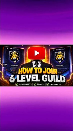 How to Join a Level 6 Guild Without a Guild Test💯🤔 #freefire