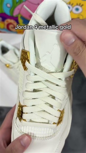 Air Jordan 4 metallic gold #luxury #streetwear #outfit #sneakers #jordan4s