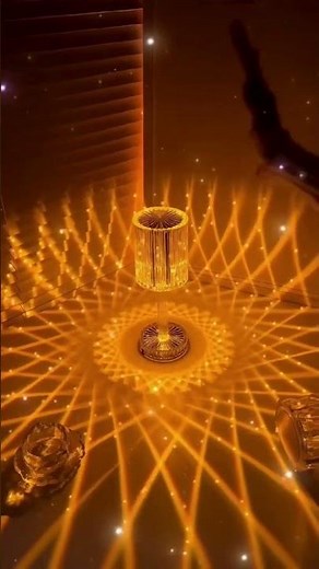 LED rose touch crystal table lamp | diamond crystal rechargeable table lamp home decor | decorative