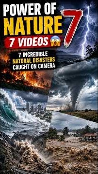 Power of Nature 7 Videos 😱 | 7 Incredible Natural Disasters Caught on Camera. #PowerOfNature #Nature