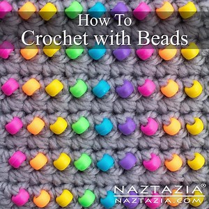 How to crochet with beads! More info: http://naztazia.com/fb/scb002 | Naztazia