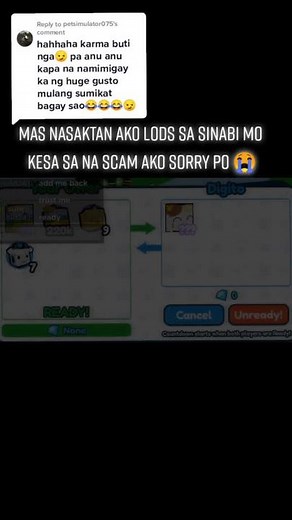 Reply to @petsimulator075 sorry po sa mistake ko pasensya napo talaga #foryou #roblox #petsimulatorx #fypシ #scam @phmittens_official pa help na scam ako kua nang fake digito