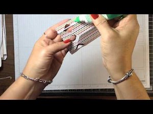 Stampin' Up! Video Tutorial Christmas Cracker Box Using the Envelope Punch Board