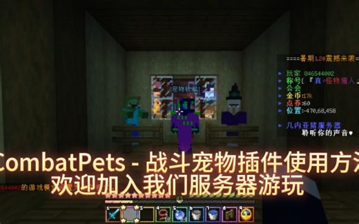 我的世界CombatPets - 战斗宠物插件指令