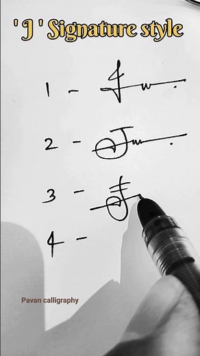 How to write J signature style in cursive calligraphy #sign #trending #cursive #calligraphy