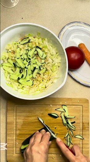 Quick, Juicy & Healthy Cabbage Salad in Minutes. #recipe