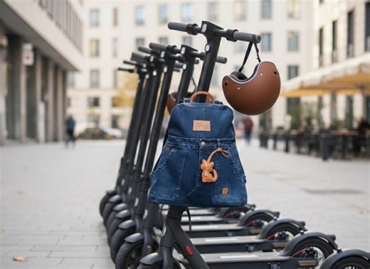 Upcycled Denim Backpack – Wooden Handle, Eco-friendly Student Bag, Commuter Rucksack - Etsy