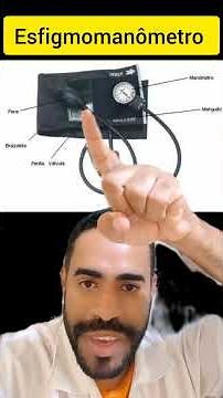 Anatomia do esfigmomanômetro aparelho de medir a pressão arterial #enfermeirofabianovitoriano
