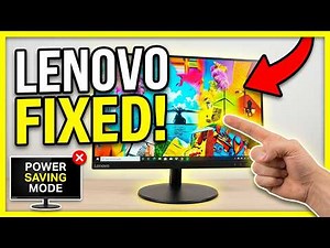 How To FIX Lenovo Monitor Power Saving Mode (EASY) 2026