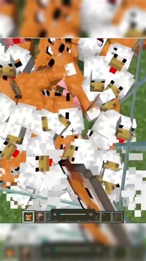 닭 잡는 여우 #minecraft #shorts #마인크래프트