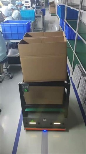 AGV Robot Working in Real Factory Environment #agv #robot #robots #machine #ai #robotics #factory