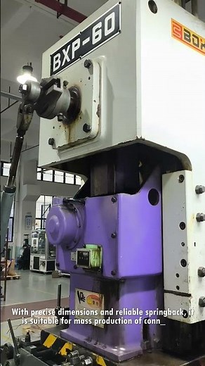 Metal Stamping Process: Electrical Contact Production #hlc #machine