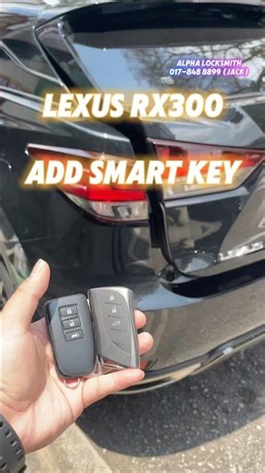 Lexus Rx300 buat kunci spare dengan design baru, add smart key.