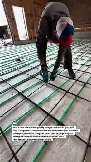 Fast Rebar Tying Tool in Action! #construction #rebar #tools