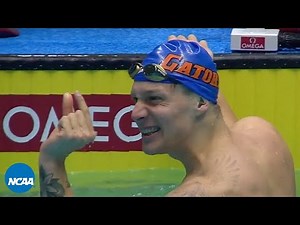 Caeleb Dressel record 100 freestyle at 2017 NCAA championships