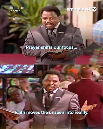 You may have heard the saying, “Prayer changes things,” but the truth is that it takes faith to speak a word and begin to see the results. As the Bible clearly tells us in Mark 11:23: “Truly I tell you, if anyone says to this mountain, ‘Be lifted up and thrown into the sea,’ and does not doubt in their heart but believes that what they say will happen, it will be done for them.” 🕊️ Excerpts from “THE OBJECT OF FAITH” 📺 Only on Emmanuel TV Available on the Emmanuel TV Hybrid Box, the Emmanuel T