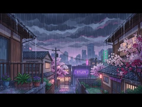 When Spring Rain Meets Focus 🌧️📚 Deep Night Study Lofi for Total Concentration