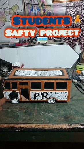 students safty project 🚌🧍‍♂️🧍‍♂️🚌🧍‍♂️#shortvideo #science
