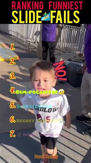 Ranking the funniest slide fails 😂.