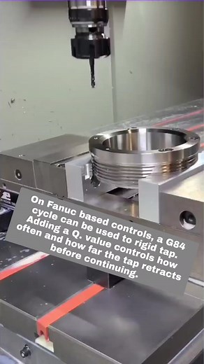 175K views · 666 reactions | On Fanuc based controls, a G84 cycle can...