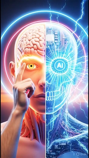 🧠"Bridging Minds: The Fusion of Human Brain and AI 🤖⚡" #ai #artificialintelligence #scifi #robotics