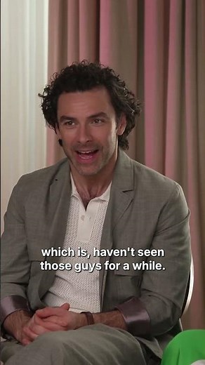 Aidan Turner says Rivals has him getting recognised on the Tube again 😂 #shorts