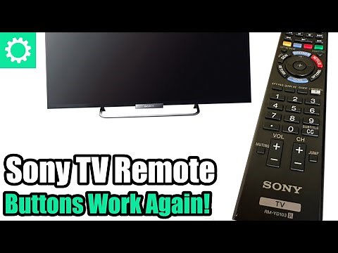 SONY Bravia TV Remote Buttons Fixed!